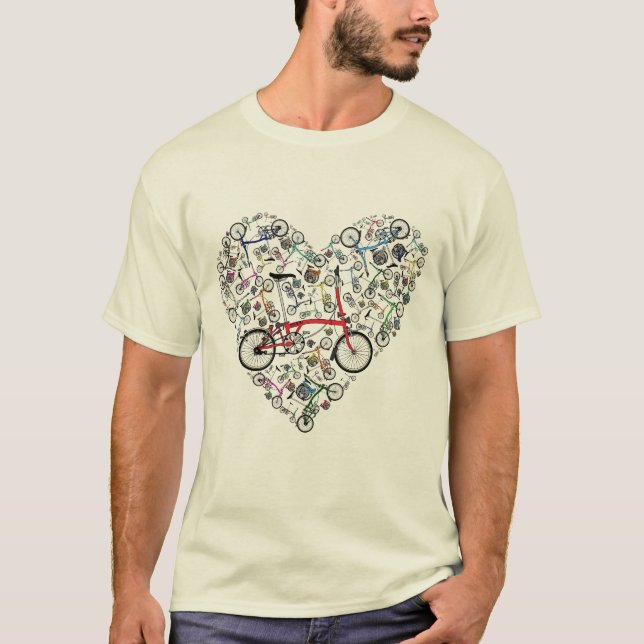 Camiseta Me encantan las bicicletas Brompton (Anverso)