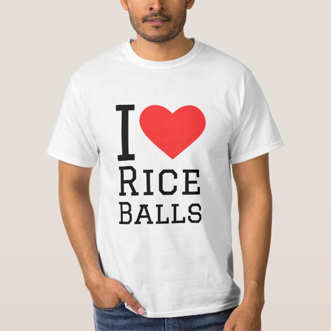 Camiseta Me encantan las bolas de arroz (Anverso)