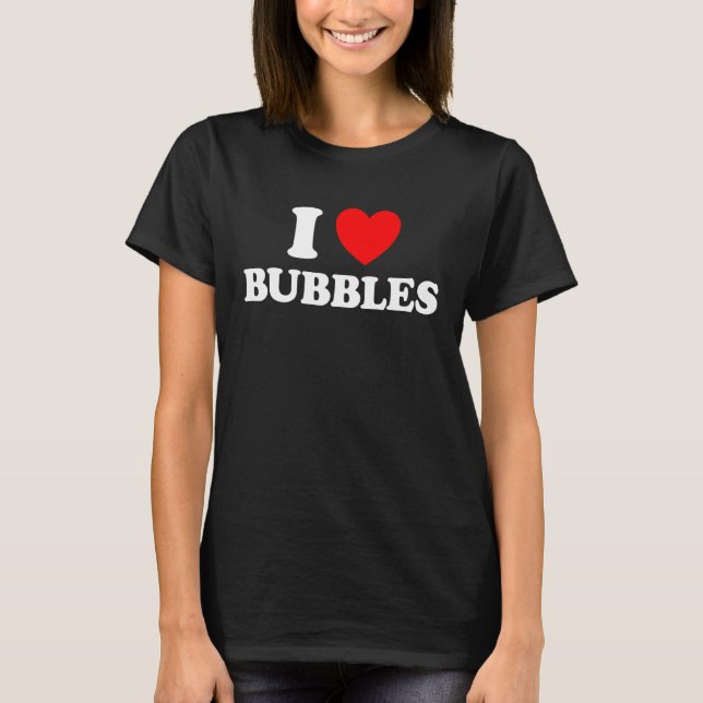 Camiseta Me encantan las burbujas Burbujas Funny Soap Magic (Anverso)