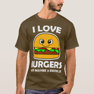 Camiseta Me Encantan Las Burgas Y Quizá 3 Personas