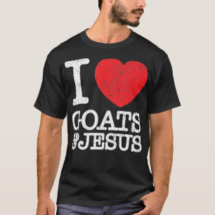 Camiseta Me Encantan Las Cabras Jesús Vintage Christian Lov