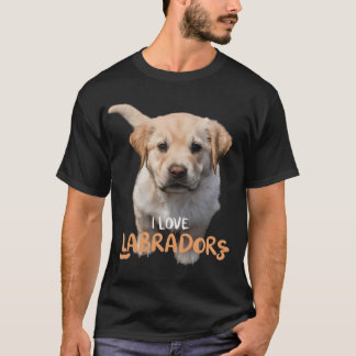 Camiseta Me encantan las camisas de los labradores para los