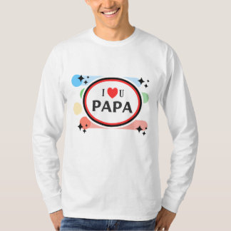 Camiseta, me encantan las camisetas de papá