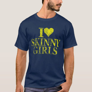 Camiseta Me encantan las chicas delgadas - Me encantan las 
