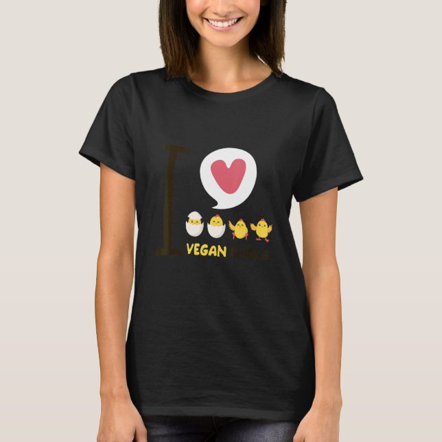 Camiseta Me encantan las chicas veganas (Anverso)