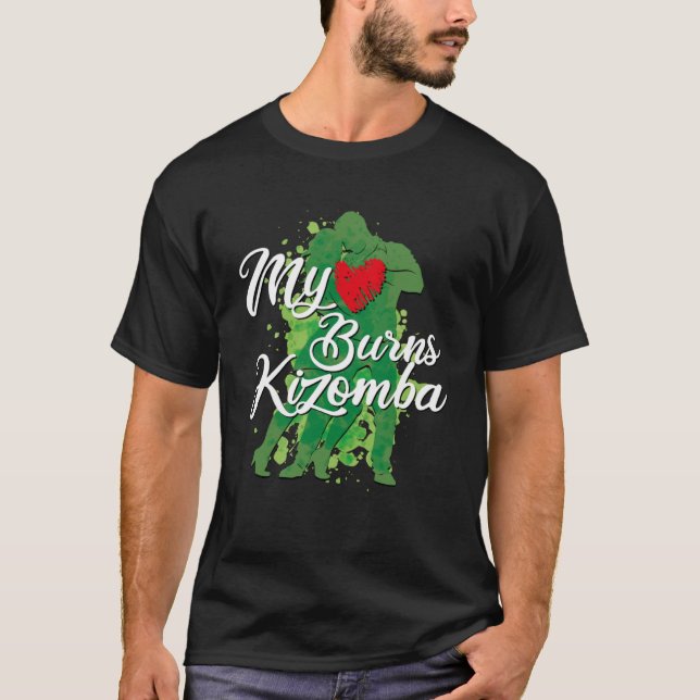 Camiseta Me encantan las clases de baile de Kizomba Latinoa (Anverso)