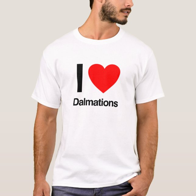 Camiseta me encantan las dalmaciones (Anverso)