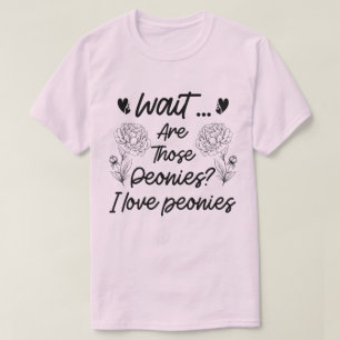 Camiseta Me encantan las flores botánicas Peonies Lover Peo