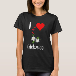Camiseta Me encantan las flores edelweiss bello alpin edelw
