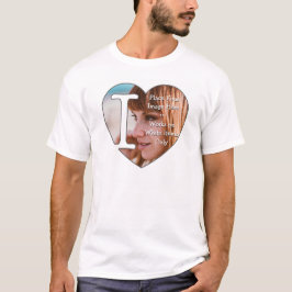 Camiseta Me encantan las fotos personalizadas -