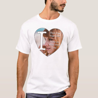Camiseta Me encantan las fotos personalizadas -