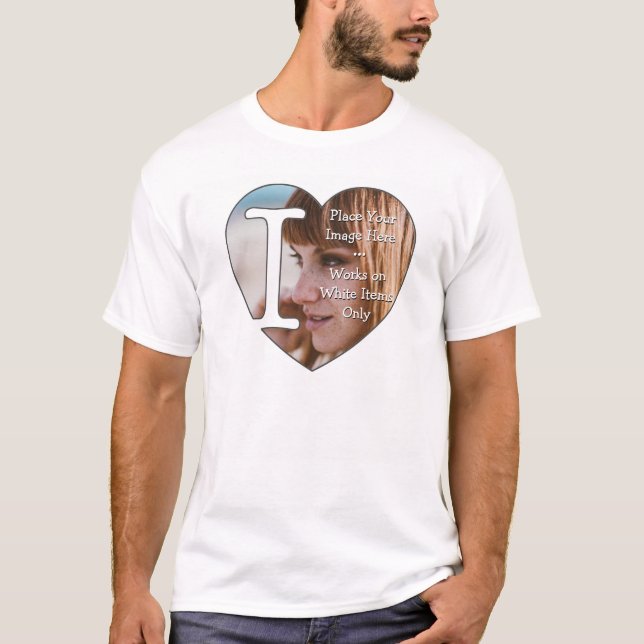 Camiseta Me encantan las fotos personalizadas - (Anverso)