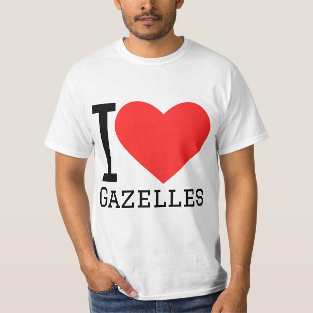 Camiseta Me encantan las gacelas (Anverso)