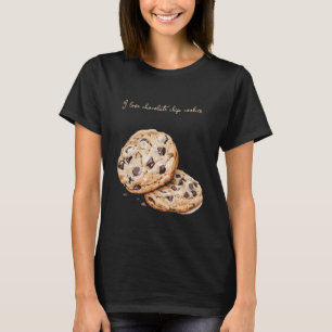 Camiseta Me encantan las galletas con chispas de chocolate