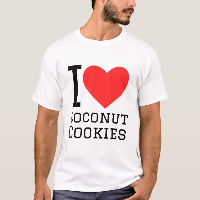 Camiseta Me encantan las galletas de coco (Anverso)