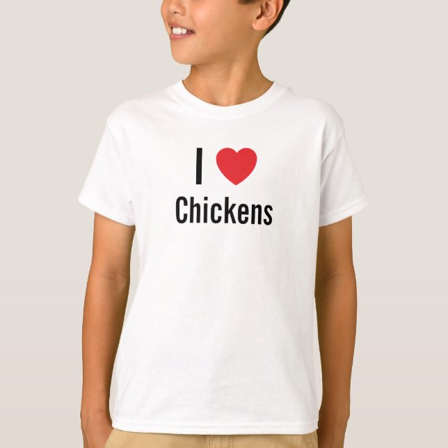 Camiseta Me encantan las gallinas (Anverso)