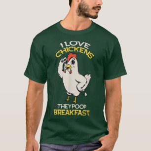 Camiseta Me Encantan Las Gallinas Que Empieza El Desayuno G