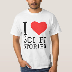 Camiseta Me encantan las historias de ciencia ficción