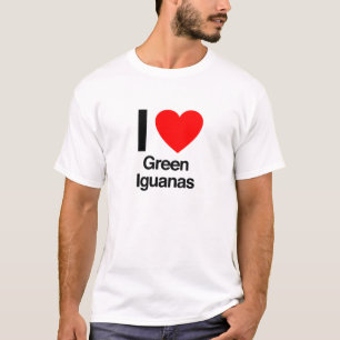 Camiseta me encantan las iguanas verdes