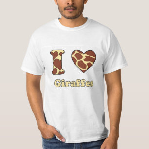 Camiseta Me encantan las jirafas
