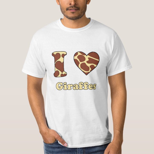 Camiseta Me encantan las jirafas (Anverso)