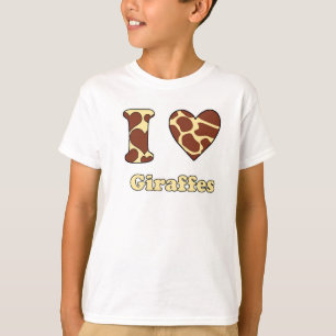 Camiseta Me encantan las jirafas