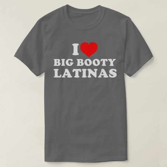 Camiseta Me encantan las latinas más grandes 1 (Diseño del anverso)