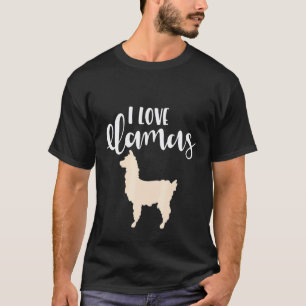 Camiseta Me Encantan Las Llamas Adulto Juventud
