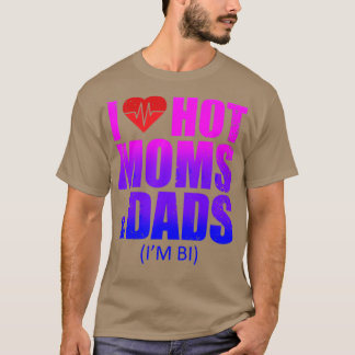 Camiseta Me encantan las mamás calientes Milfs I Heart Hot 