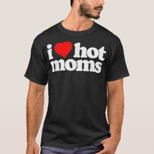 Camiseta Me encantan las mamás calientes Minimalistas de ép