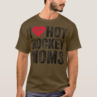 Camiseta Me encantan las mamás de hockey caliente con diver