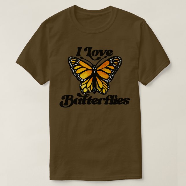 Camiseta Me encantan las mariposas (Diseño del anverso)