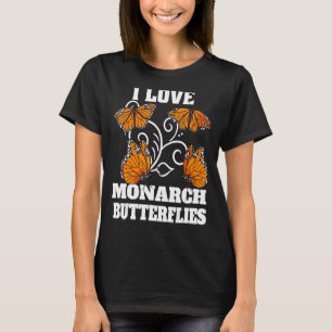 Camiseta Me encantan las mariposas monarca mujeres de ropa 