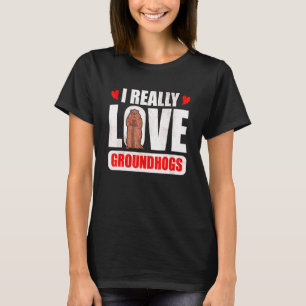 Camiseta Me encantan las marmotas ardillas de tierra
