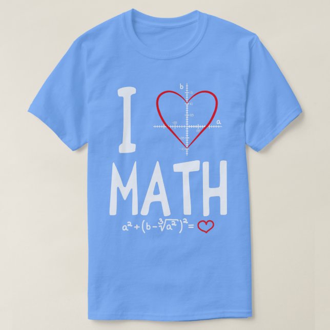 Camiseta Me encantan las matemáticas (Diseño del anverso)