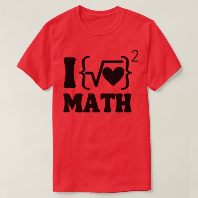 Camiseta Me encantan las matemáticas (Diseño del anverso)