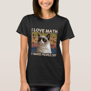 Camiseta Me encantan las matemáticas, hace que la gente llo