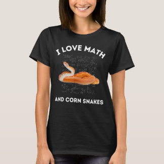 Camiseta Me encantan las matemáticas y las serpientes de ma
