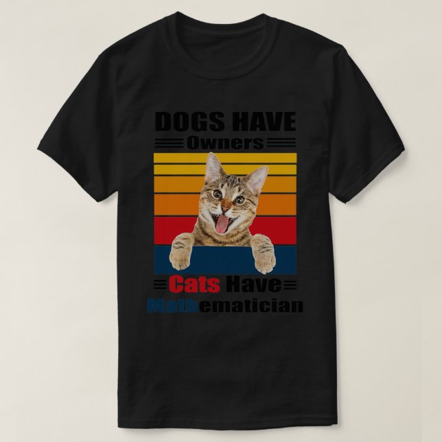 Camiseta Me Encantan Las Matemáticas Y Los Gatos Amante Del (Diseño del anverso)