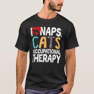 Camiseta Me encantan las Napas Gatos y Gato Mascota de Tera