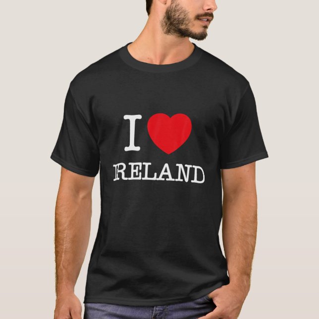 Camiseta Me encantan las Novedades gráficas de Irlanda (Anverso)