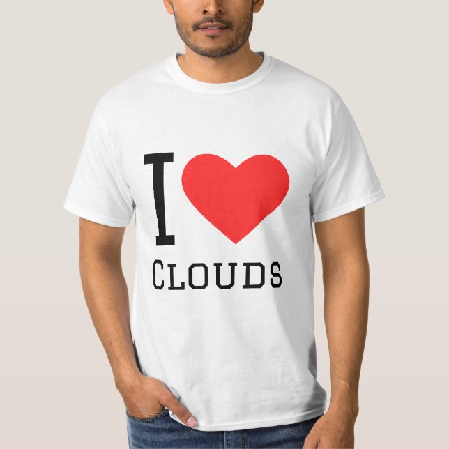 Camiseta Me encantan las nubes (Anverso)
