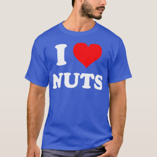 Camiseta Me encantan las nueces de corazón