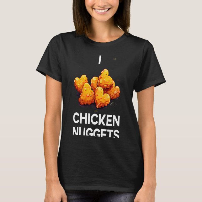 Camiseta Me encantan las nuggets de pollo (Anverso)