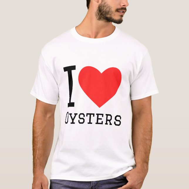 Camiseta Me encantan las ostras (Anverso)