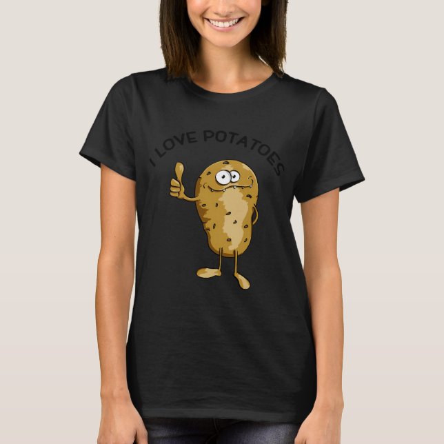 Camiseta Me encantan las patatas (Anverso)