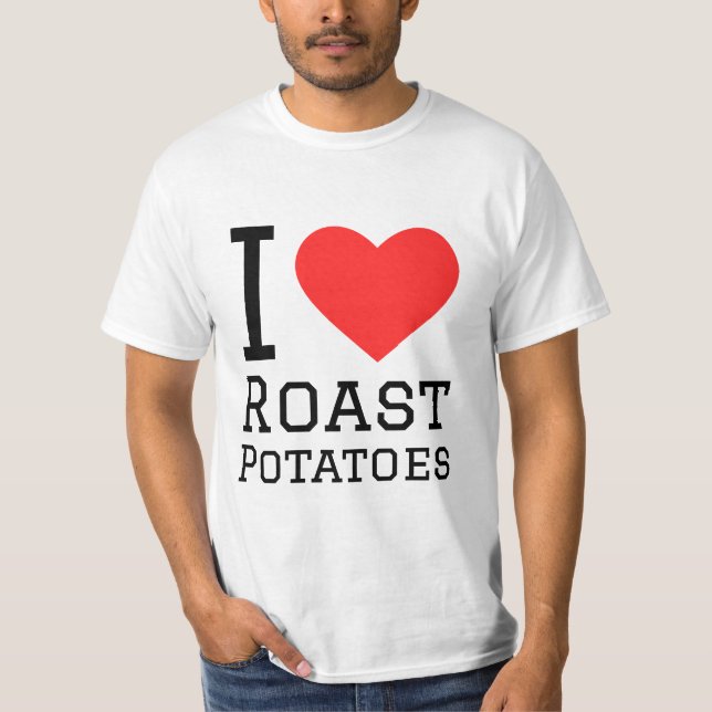 Camiseta Me encantan las patatas asadas (Anverso)