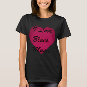 Camiseta Me encantan las pegatinas de música Blues