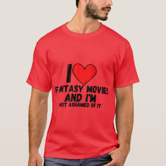 Camiseta Me encantan las películas de fantasía y no me aver