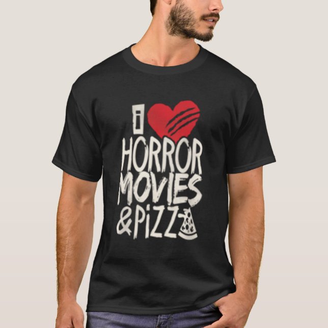 Camiseta Me Encantan Las Películas De Horror Y La Película  (Anverso)